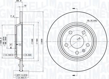 Magneti Marelli 360406095001 - Jarrulevy inparts.fi