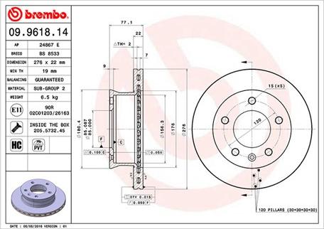 Magneti Marelli 360406098500 - Jarrulevy inparts.fi