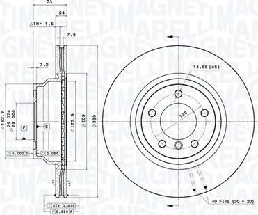 Magneti Marelli 360406092301 - Jarrulevy inparts.fi