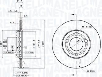 Magneti Marelli 360406049601 - Jarrulevy inparts.fi