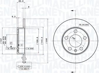 Magneti Marelli 360406049701 - Jarrulevy inparts.fi