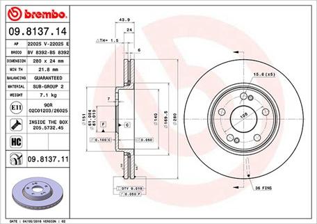 Magneti Marelli 360406044000 - Jarrulevy inparts.fi