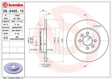 Magneti Marelli 360406044100 - Jarrulevy inparts.fi