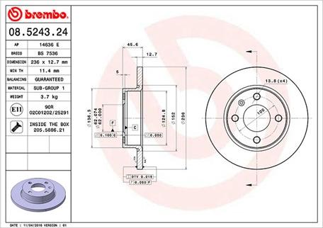 Magneti Marelli 360406045200 - Jarrulevy inparts.fi