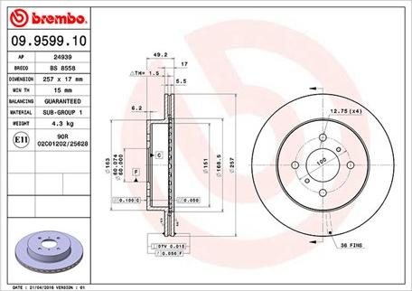 Magneti Marelli 360406046200 - Jarrulevy inparts.fi