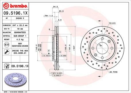 Magneti Marelli 360406040502 - Jarrulevy inparts.fi