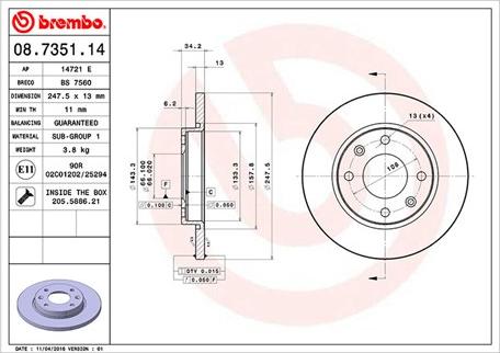 Magneti Marelli 360406040800 - Jarrulevy inparts.fi