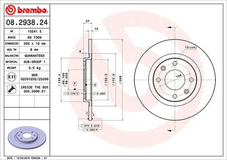 Magneti Marelli 360406040200 - Jarrulevy inparts.fi