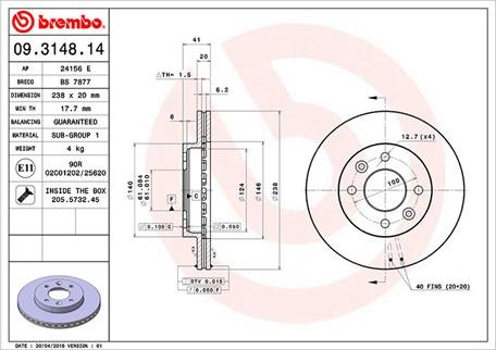 Magneti Marelli 360406042400 - Jarrulevy inparts.fi