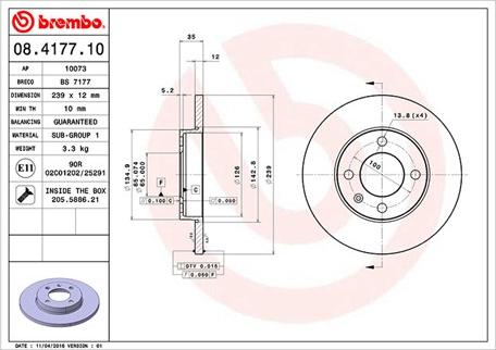 Magneti Marelli 360406047900 - Jarrulevy inparts.fi