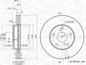 Magneti Marelli 360406047101 - Jarrulevy inparts.fi