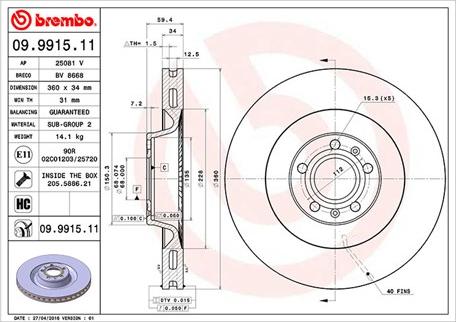 Magneti Marelli 360406059501 - Jarrulevy inparts.fi