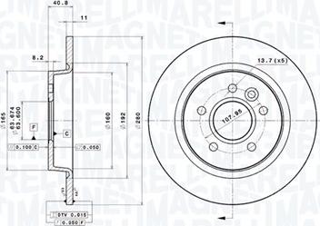 Magneti Marelli 360406059601 - Jarrulevy inparts.fi