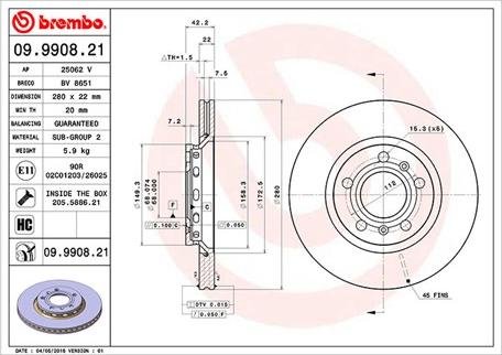 Magneti Marelli 360406059301 - Jarrulevy inparts.fi