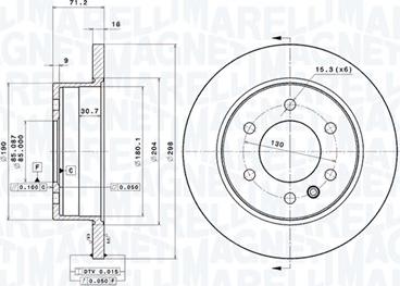 Magneti Marelli 360406056401 - Jarrulevy inparts.fi