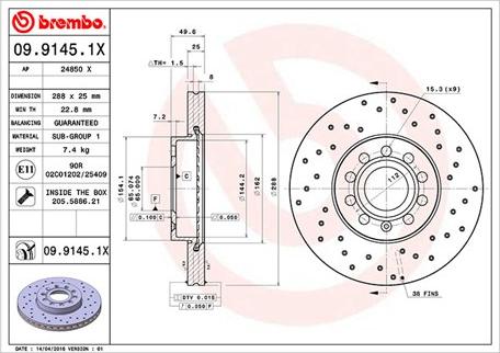 Magneti Marelli 360406050502 - Jarrulevy inparts.fi