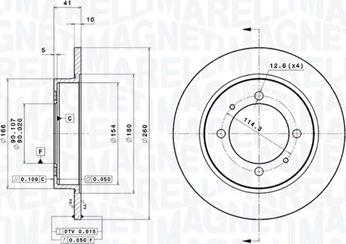 Magneti Marelli 360406051701 - Jarrulevy inparts.fi