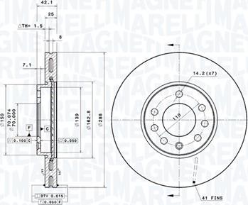 Magneti Marelli 360406053801 - Jarrulevy inparts.fi