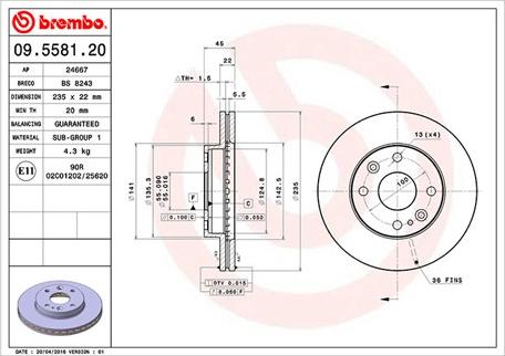 Magneti Marelli 360406052800 - Jarrulevy inparts.fi