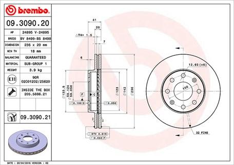 Magneti Marelli 360406052300 - Jarrulevy inparts.fi