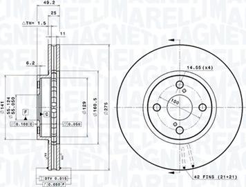 Magneti Marelli 360406057601 - Jarrulevy inparts.fi