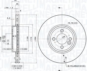 Magneti Marelli 360406069300 - Jarrulevy inparts.fi