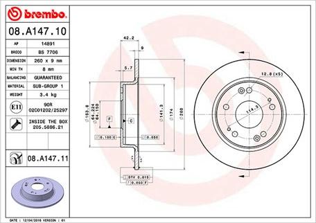 Magneti Marelli 360406065500 - Jarrulevy inparts.fi