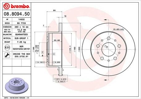 Magneti Marelli 360406065100 - Jarrulevy inparts.fi