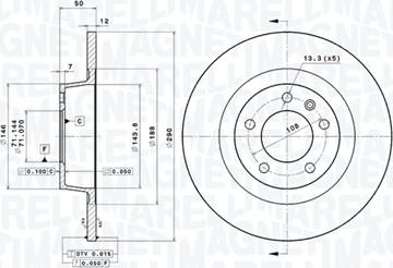 Magneti Marelli 360406065201 - Jarrulevy inparts.fi