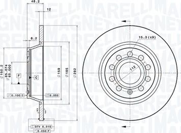 Magneti Marelli 360406060801 - Jarrulevy inparts.fi