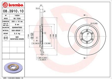 Magneti Marelli 360406009700 - Jarrulevy inparts.fi