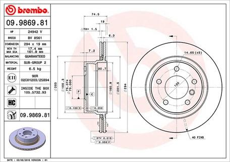 Magneti Marelli 360406004401 - Jarrulevy inparts.fi