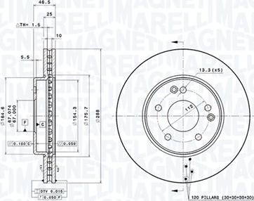 Magneti Marelli 360406006901 - Jarrulevy inparts.fi