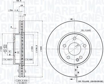 Magneti Marelli 360406007301 - Jarrulevy inparts.fi