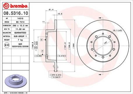 Magneti Marelli 360406014100 - Jarrulevy inparts.fi