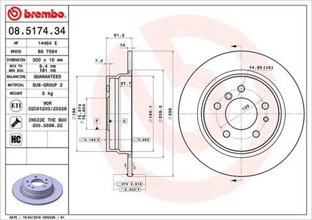 Magneti Marelli 360406015600 - Jarrulevy inparts.fi