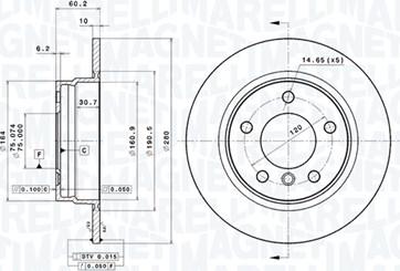 Magneti Marelli 360406016101 - Jarrulevy inparts.fi