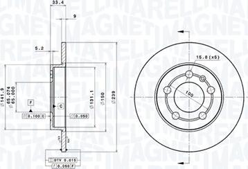 Magneti Marelli 360406013201 - Jarrulevy inparts.fi