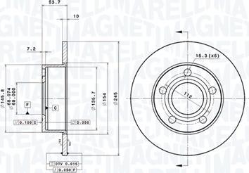 Magneti Marelli 360406012901 - Jarrulevy inparts.fi