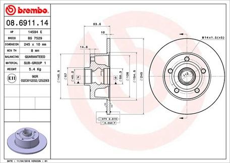 Magneti Marelli 360406012700 - Jarrulevy inparts.fi