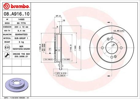 Magneti Marelli 360406080400 - Jarrulevy inparts.fi