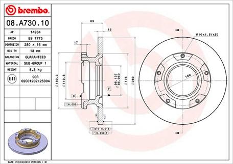 Magneti Marelli 360406080300 - Jarrulevy inparts.fi