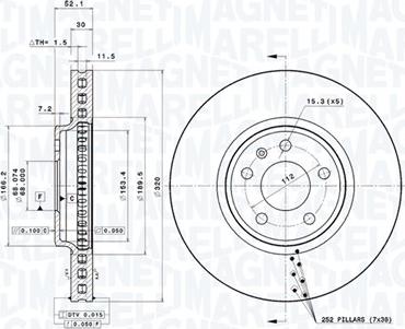 Magneti Marelli 360406081501 - Jarrulevy inparts.fi