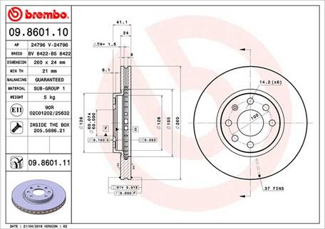 Magneti Marelli 360406039500 - Jarrulevy inparts.fi