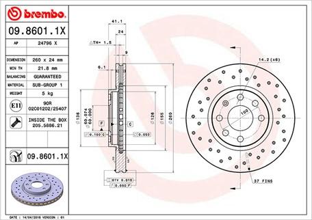 Magneti Marelli 360406039502 - Jarrulevy inparts.fi