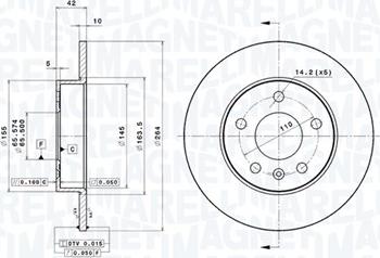 Magneti Marelli 360406039001 - Jarrulevy inparts.fi