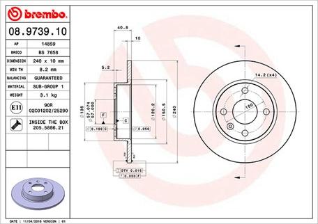 Magneti Marelli 360406039800 - Jarrulevy inparts.fi