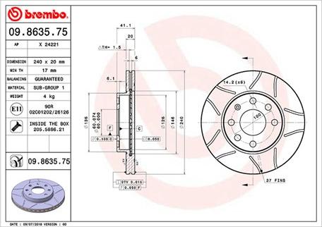 Magneti Marelli 360406039305 - Jarrulevy inparts.fi