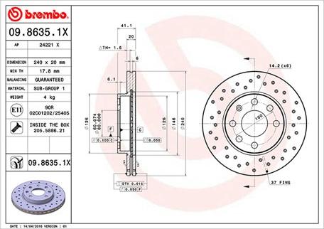 Magneti Marelli 360406039302 - Jarrulevy inparts.fi