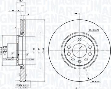 Magneti Marelli 360406039701 - Jarrulevy inparts.fi